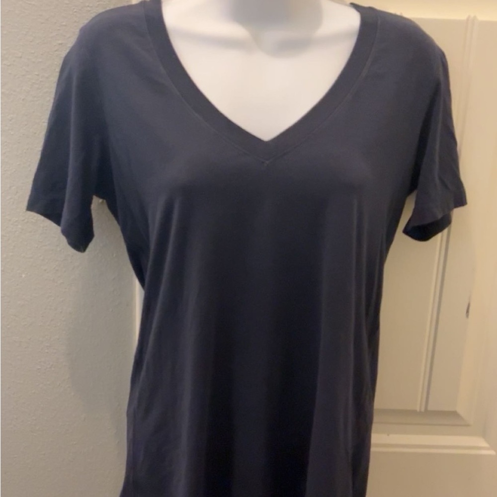 Lululemon Navy Blue V-Neck Women's Top